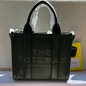 Marc Jacobs Dark Green Leather Tote